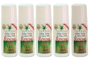 Roll On ResCue Gel Aloe Vera Con Efecto Inmediato Del Alivio Del Dolor con efecto analgésico en Articulaciónes, Cervicales Masaje Practico de Aplicar Alivia Tus Dolores Pack 14 Unidades