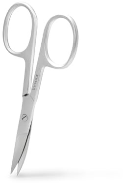 Ciseaux à ongles professionnels de forme courbée, de marque Kyvora, conception allemande, Multi-usages ongles et cuticules