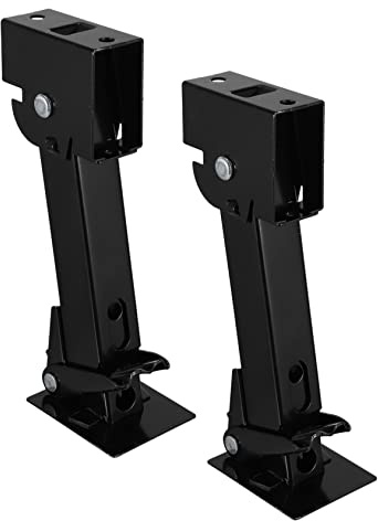 Cabilock Stabilizzatore Per Rimorchio e Martinetti Stabilizzatori 2 Pezzi, Supporto Nero Per Camper, Accessori Riparazione Sicurezza in Spazi Ristretti, Attrezzi Stabilità Veicolo Garage