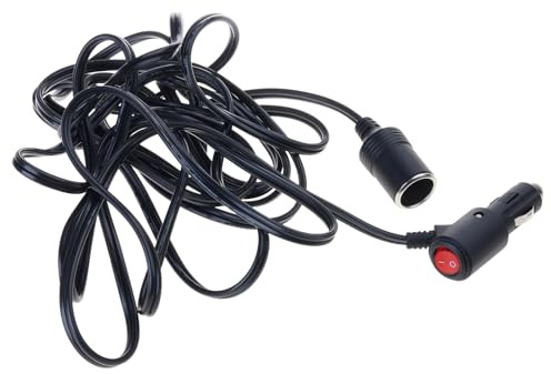 Laikoutd Car Extension Cord For Chargers Fans And More Power Cable Accessorise Wide Applications Socket Extension