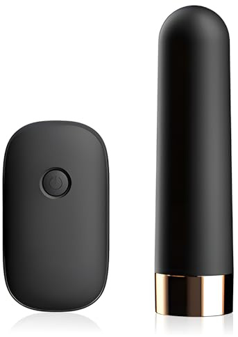 Oziral Mini vibrador negro para mujer con forma de huevo vibrador control remoto silencioso y recargable ideal para parejas Incluye 10 modos de estimulación clitoriana y del punto G