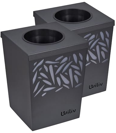 Wiliv x Home Defense Piège à Moustiques & Moustiques Tigres Anti-Ponte - Lot de 2 Pièges Extérieurs - Technologie par Biomimétisme - Idéal Balcon, Terrasse & Petits Espaces