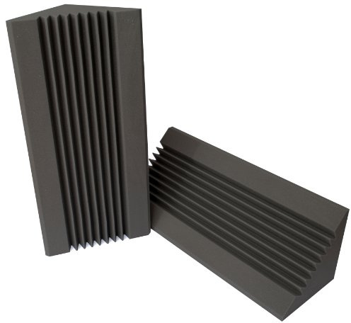 Pro Acoustic AFBT02 – 2-Pack Corner Acoustic Panels – 915 x 445mm Acoustic Padding for Wall – Bass Traps for Recording Studio, Home Cinema – Prevent Echo, Improve Acoustics