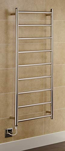 Greened House Selby Stainless Steel H1000mm W600mm Electric Heated Towel Rail