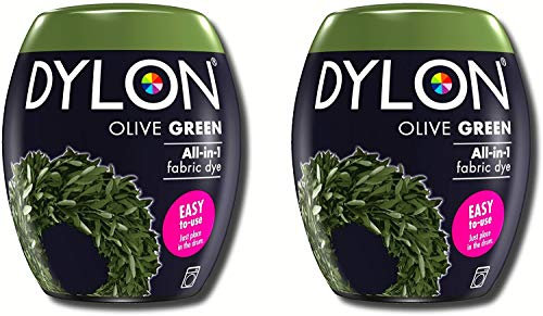 Dylon 350g Olive Green Machine Dye Pod 2 Pack, 700g