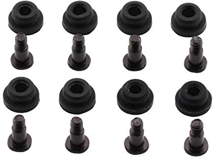 ZRM&E 8pcs 10mm Hard Disk Drive Screws and Shock Absorption Rubber Washer Kit PC Hard Disk Drive Mounting Accessories for 2.5 inches HDD SSD