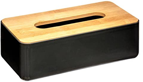 Five Kosmetiktuchbox mit Deckel, Schwarz