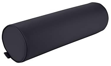 Pader Medi Tech Nacken- und Knierolle aus Polyetherschaumstoff I Lagerungsrolle mit Kunstlederbezug und Kedernähten I 60 x 18 cm I in 20 Farben verfügbar (Schwarz)