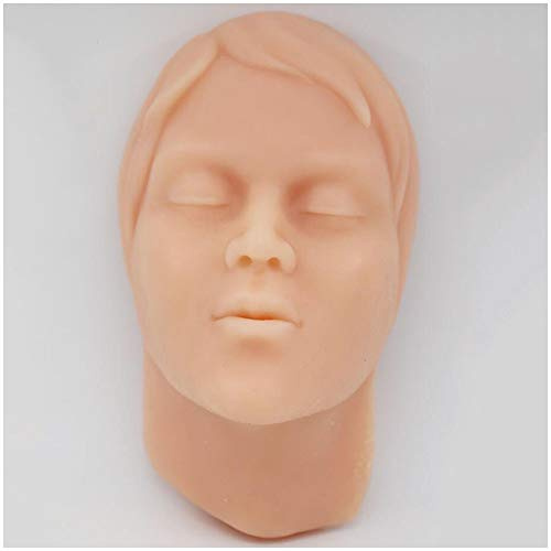 LUCKFY Silicone Testa di iniezione Modello - Pratica di addestramento Testa di iniezione Modello - per Nurse, Forniture mediche insegnare agli Studenti,Female