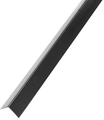 DQ-PP WINKELPROFIL – 30x30mm – 20m (20x 1m) – Farbe: Schwarz – Material: PVC – Kunststoff Winkelleiste – Außenecke Kantenschutz Wand L Profil Eckprofil Kunststoffwinkel