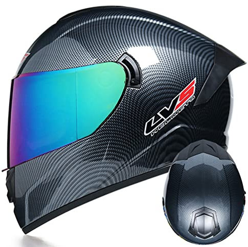 Integralhelm Motorradhelm Motorradhelmhalterung zum Fahrrad Integralhelm zum Radfahren Casco Modular Moto Hombre Klapphelm Bewertung Motorradhelm Carbonfaser-Design