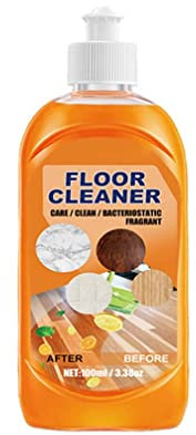 FGFG Powerful Decontamination Floor Cleaner, Nettoyant Ménager Parquet, Nettoyant sols Stratifiés et Parquets, Wood Floor Cleaning Polishing Brightening Tile Cleaner, Le bidon de 100ML