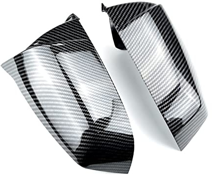 Spiegelabdeckung Für BMW 5er 6er 7er E60 E61 E63 E64 F06 F07 F10 F11 F13 F01-F04 Muster Schwarz Seitenflügel Rückspiegel Abdeckkappe Auto Spiegelkappen (Farbe : B)