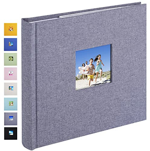 Klein Mini Fotoalbum Einsteckalbum 10X15 Größe 60 Fotos, Die Memo-Einsteckalben Perfekt für Baby-, Hochzeits- & Familienfoto (10X15, Grau)
