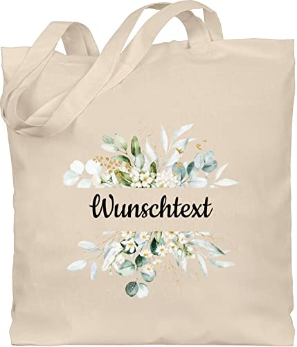 Geschenk mit Namen personalisiert by Shirtracer - Baumwolltasche - Aufdruck selbst gestalten - Wunschtext Text I eigener Text