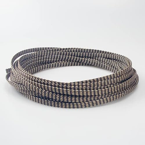 PET Braided Tube Hose Cable Harness Nylon Mesh Sheath Extended Three Woven Encrypted Protection Sleeve-color 9,100M-4mm