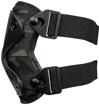 Viper TACTICAL Ginocchiere rigide, leggere ginocchiere da 310 g per il lavoro, con schiuma antiscivolo e cinghie a sgancio rapido, ideali per softair, paintball, caccia, V-Cam nero