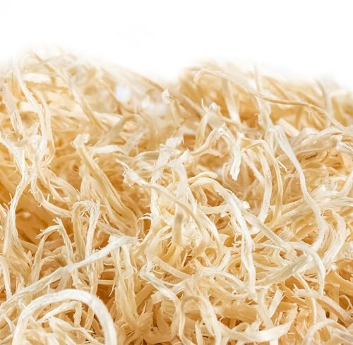 Sukh Scaglie di pioppo per cestello – 141,7 g – Riempimento cestello di trucioli di legno di pioppo per lavori manuali Excelsior fibra di legno rafia triturata erba pasquale cestino pasquale