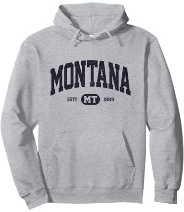 Navy Retro Vintage Montana Pullover Hoodie