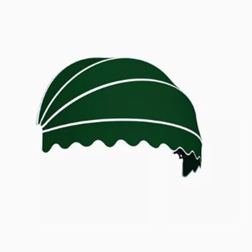 KDDFN Hemisférico Marquesina de Puerta,Toldo de Ventana Estilo Cúpula,Toldo para Puerta,Toldo Tipo Cúpula,Toldo Retráctil Anti-UV e Impermeable,para Entrada al Patio (Diameter:130cm/51in,Green)