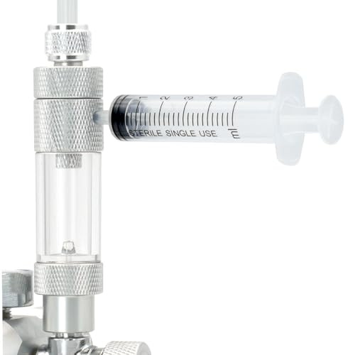 LINLAN Easy Water Refill CO2 Bubble Counter with Check Valve and Water Adder for Planted Aquarium CO2 Regulator (Thread Connection)