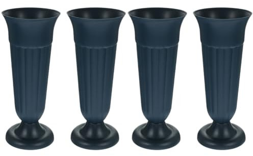 PRETYZOOM 4piezas Jarrón De Cementerio para Flores Adorno Memorial Base Resistente para Decoración y