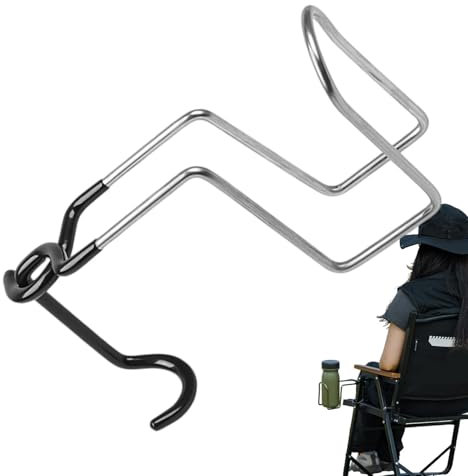 Portavasos para Montaje en Poste, portavasos para Poste, Portavasos de Acero Inoxidable con Clip para Exteriores, Clip para Silla de Playa, organización de Botellas y teteras, para Picnic, Acampada y