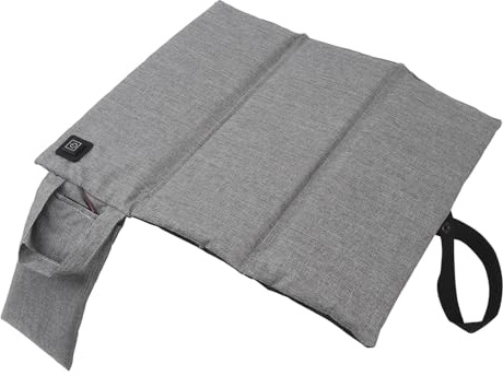 ANKROYU Cojín de asiento plegable con calefacción, tela Oxford, cojín de asiento con calefacción de algodón perlado, almohadilla de asiento con calefacción plegable para acampar y