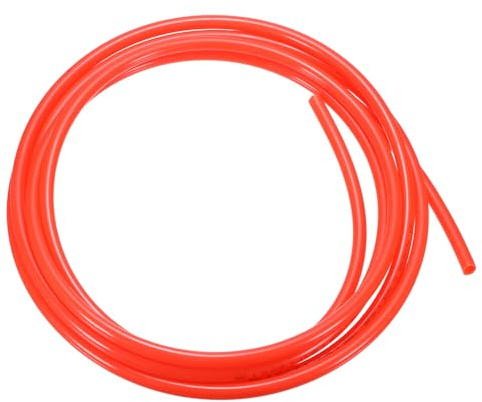 sourcing map Tuyau pneumatique en polyuréthane pour compresseur d'air, transfert de fluide, 12 mm de diamètre extérieur x 8 mm DI 5 m, rouge