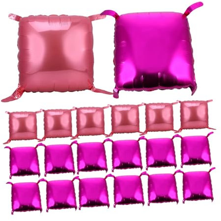 BESPORTBLE 50Stücke Folienballons Mit Doppelseitige Quadratische Folienballons Für Partys Und Hochzeiten Dekorative Luftballons Für Kreative