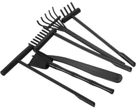 JOINPAYA 6pcs Mini Zen Garden Rake Set Lightweight Plastic Tine Tools for Desktop Ornaments for Meditation Sandbox Accessories for Zen Garden Enthusiasts