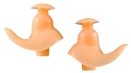 kesurpae Tappi per le orecchie da nuoto in silicone morbido impermeabile con manico cavo per bambini e adulti, comodi tappi per le orecchie da nuoto in silicone per donne, uomini, bambini e adulti