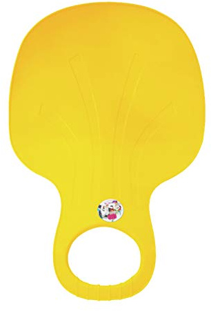 Poporutscher, Schlittenbob Kinder - Schneerutscher Kunststoff Tellerschlitten Schneeteller für Erwachsene Outdoor Winter Sport Rutschteller Schnee Sand Gras Robuster Plastik Rutscher mit Griff 4