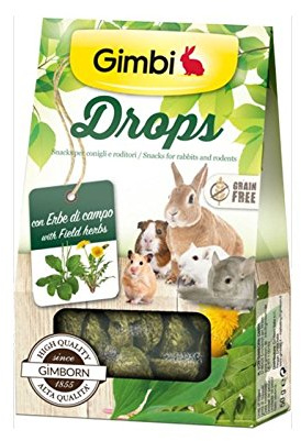 Gimbi Drops with Field Herbs Snack for Rodents Without Cereals 50 g