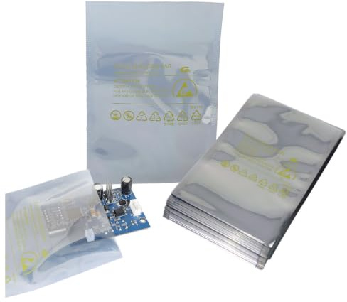 WETEC Freestat Abschirmbeutel, verschweißbar, ESD, 406 x 457 mm (Tüte Metallisierte Versandtüte Versandbeutel Versandtasche Verpackungsbeutel Highshield ESD-Beutel Schutzbeutel) (Pack à 100 Stück)