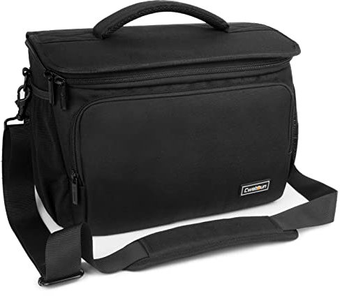 Cwatcun Kameratasche Spiegelreflex Kamera Tasche, wasserdichte Fototasche für Spiegelreflexkameras für Canon, Nikon, Sony, Fuji DSLR/SLR und Objektiv,Schwarz,XL