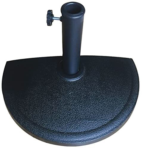 CRISCUOLO Brico Store Base Ombrellone da Giardino in Resina Base per Ombrellone da Giardino da Muro Mezza Luna Porta Ombrellone 50X25X33