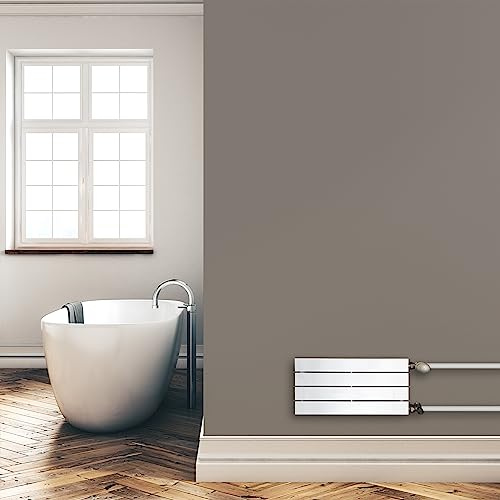 Paneelheizkörper Heizkörper Badheizkörper horizontal 298 x 600 seitlicher Anschluss (205 Watt nach EN442)