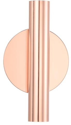 PATIKIL Pared Flores Jarrón Tubo, Metal Floral Tubos Pared Montaje Flores Tubo Seco Flores Jarrón Estantes para Flores Expositor Decoración, Rosa Oro