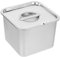 Cabilock Gastronorm & Lid, Stainless Steel Gastronorm Pan BainMarie Food Container Pan, 120mm Deep Food Keeper Tub for Refrigerator Sorbet Yogurt Gelato Toast Mold, Silver