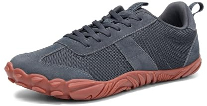 UBFEN Chaussures Minimalistes Homme Femme Barefoot Randonnée Trail Running Fitness Course Légères Confortables Gris Profond 40 EU