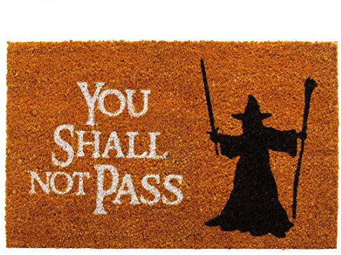 getDigital Felpudo You Shall Not Pass - Marrón-Naranja 60 x 40 cm