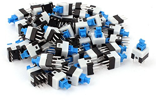 50 piezas 7mm x 7mm 6 Pines PCB Momentáneo PUNTA Pulsador Interruptor