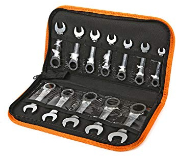 Beta 142C / A12 - Anello corto da 12 pezzi, chiave a cricchetto, set di chiavi in custodia - 001420175
