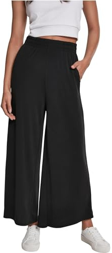 Urban Classics Damen Hose Ladies Modal Culotte, lässige Marlene Hose für Frauen, 3/4 Länge, mit Gummibund, Größen XS-5XL