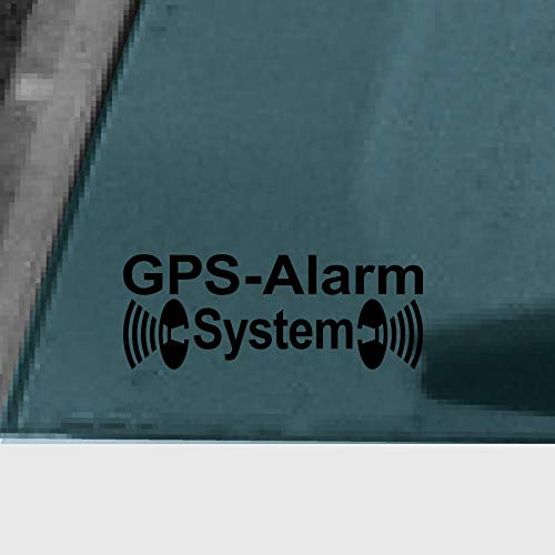 Sticker Tattoo GPS Alarm System Black for Exterior of Glass Panel Body Window Film