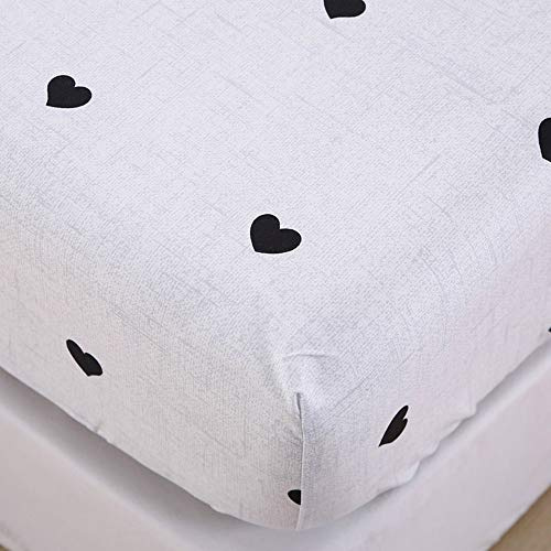 Chickwino Spannbettlaken 120x200cm Kinder Matratzenschoner, Weiß Spannbetttuch für Einzelbett Boxspringbett - 100% Mikrofaser Weich Bettlaken Geeignet für bis 25-30 cm Matraze