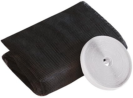 Windhager 03259 Moustiquaire pour fenêtre à découper avec Bande Velcro de Montage Anthracite 130 x 220 cm