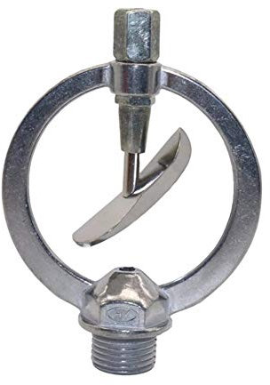 Gartenarbeit liefert Sprinkler 1/2 Außengewinde Rotating Bewässerung-Sprenger-Zink-Legierung Wasser-Düse Landwirtschaft Gewächshaus Rasen Bewässerung Spray-Kopf 10 Stück (Color : Yellow)