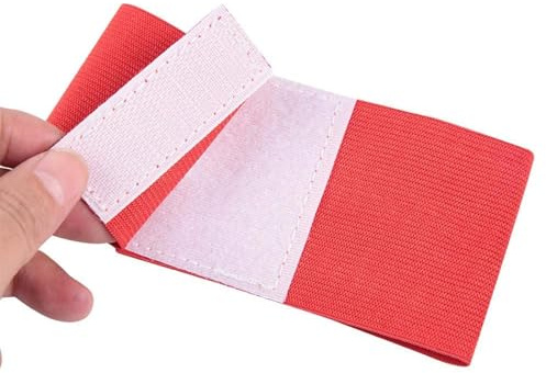 Agatige Fußball-Kapitäns-Armband, Outdoor-Team-Sportgruppen Fußball-Armbänder Einstellbare Spielerbänder, Einstellbare elastische Kapitäns-Armbänder für Jugendliche und Erwachsene